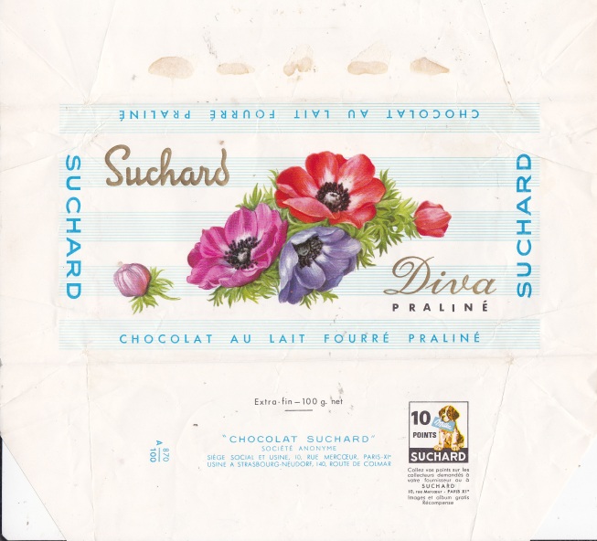 Suchard Rouge French chocolate wrappers Suchard