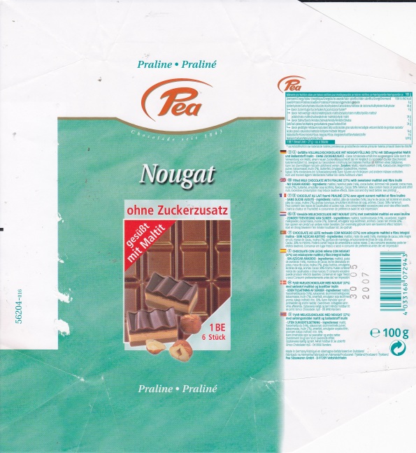 German chocolate wrappers